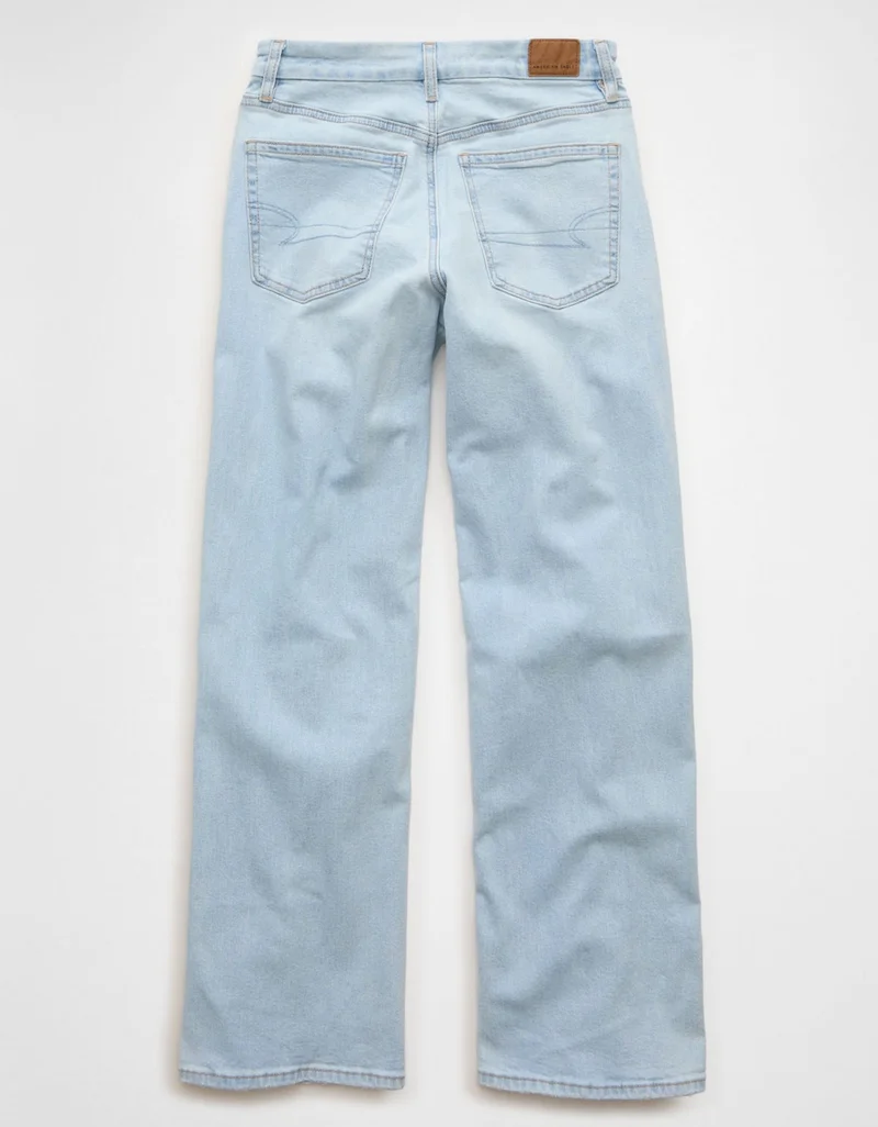 امريكان ايجل جينز من نسيج مطاطي متين بقصة كيرفي بخصر مرتفع ستوف بيب